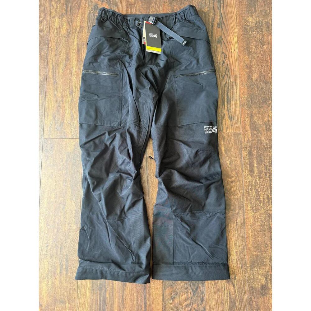 NEW Mountain Hardwear Men's First Tracks Pants Black Size XLarge
